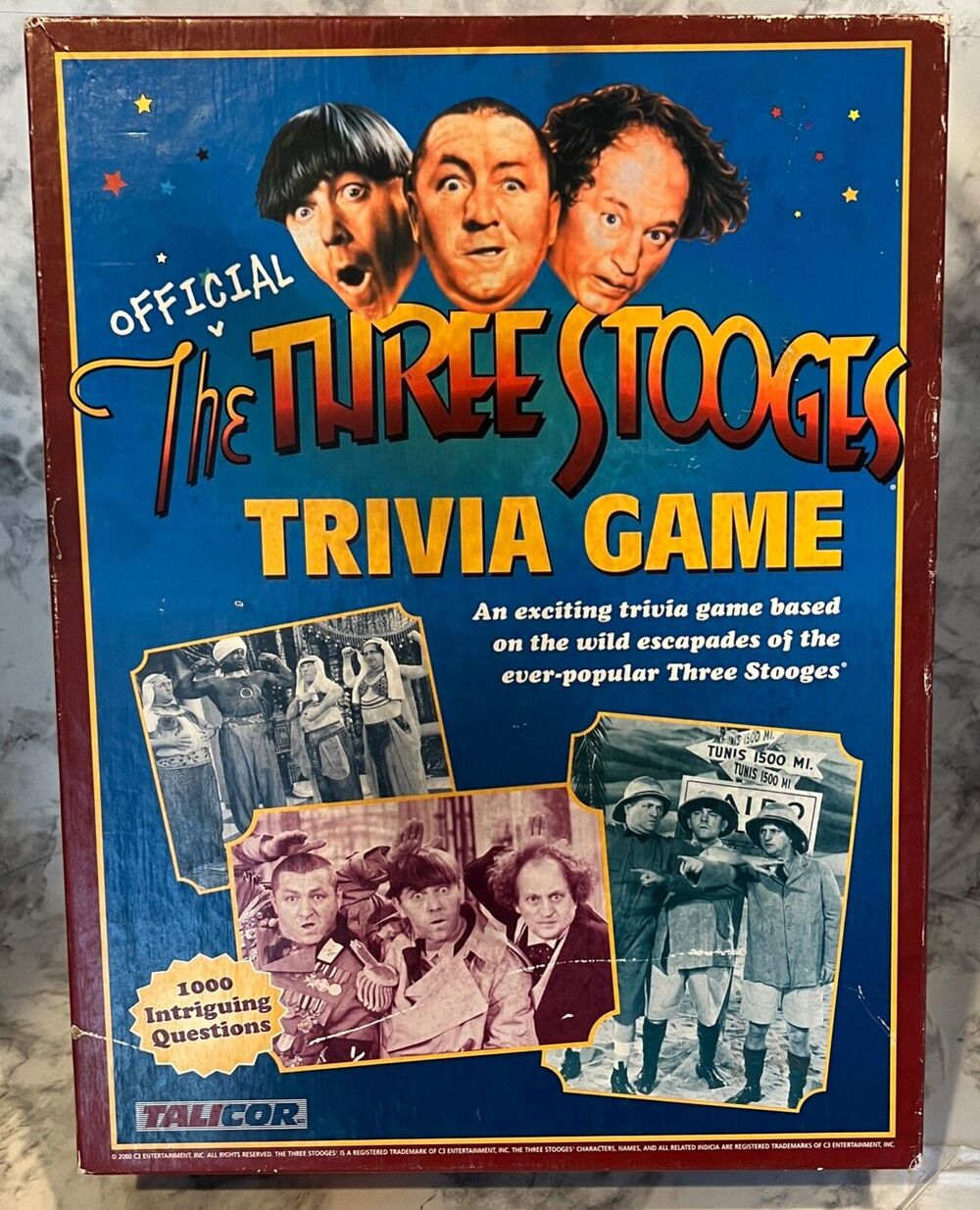 The Three Stooges 1000 Trivia Show Questions Game - 0023151017000 - Never Played